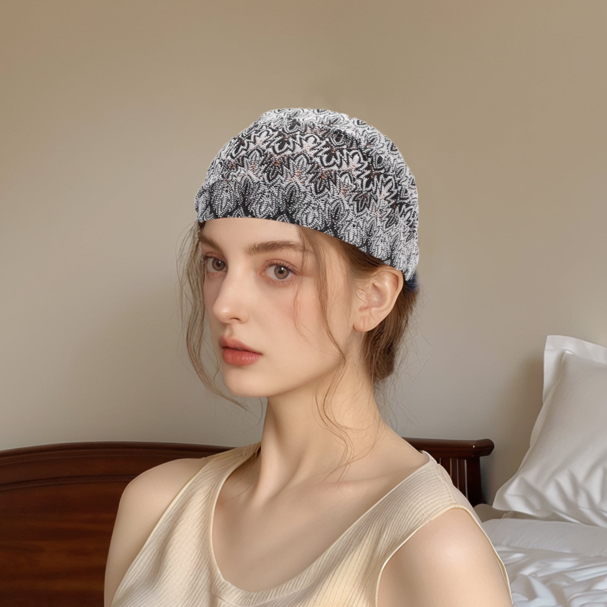 Unique Bargains 1pc Fashion Wide Headwrap for Versatile Styling Black White
