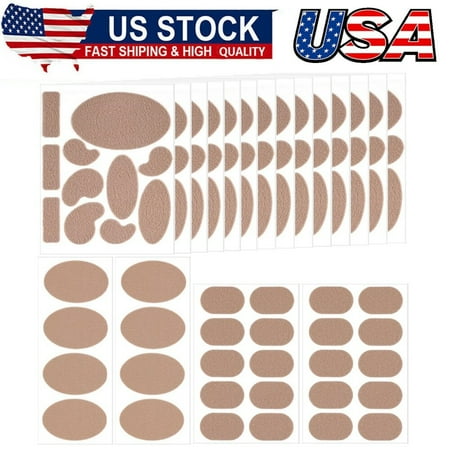 36 Sheets Moleskin Adhesive Pads, Multi-Shaped & Oblate & Oval Moleskin Tapes