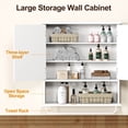 thumbnail image 4 of RoyalCraft Bathroom Wall Cabinet with Mirror, Wall Mount Bathroom Storage Cabinet, Adjustable Shelves, 4 of 10