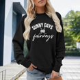 thumbnail image 2 of SONXAHE Womens Golf Club Letter Print Pullover Crew Neck Long Sleeve Casual Sweatshirt Top, 2 of 5
