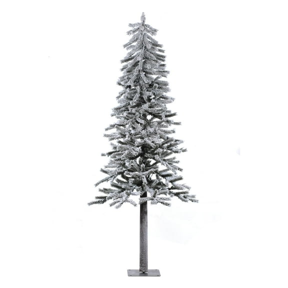 Vickerman 6' x 34" Flocked Alpine Artificial Christmas Tree, Unlit