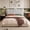 Gray, variant on Upholstered Headboard Gray Scalloped Bed Backboard, Modern Padded Freestanding Headboard for  Size Bed Frame, Luxury Bedroom Furniture