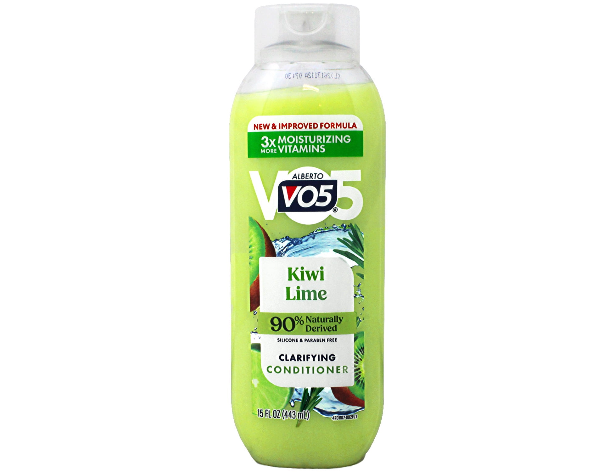 (4 pack) Alberto VO5 Kiwi Lime Clarifying & Nourishing Daily Hair Conditioner with Vitamin E & C, 15 fl oz