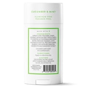 Native Deodorant, Aluminum Free, Cucumber & Mint, for Women and Men, 2.65 oz