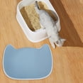 thumbnail image 6 of Cat Litter Mat Double Layers Durable Washable for Indoor Cats Cat Litter Pad Blue, 6 of 8