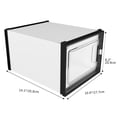 thumbnail image 6 of Dextrus 12PCS Shoe Box Stackable Closet Storage Container Hard Plastic Sneaker Organizer Big White Large High Heels, 6 of 6