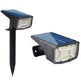 thumbnail image 3 of 50 LED - 2PCS Outdoor Solar Spotlight, IP67 Waterproof Solar Light, 860LM Outdoor Solar Flood Light with 2 Lighting Modes for Garden, Yard, Driveway, Path, Sidewalk, Patio, Warm White, 3 of 5