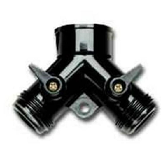 Y Connector with Dual Shut-Off, Female x Male