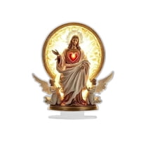 2026 New Gorgeous Angel Wings Cross Decoration, Graceful The Cross Prayer Wings Angel Figurines, Angel Wings Cross for Deskand Living Room Decoration, Garden Angel Statues for Easter Mother's Day (D)