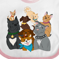 thumbnail image 4 of Inktastic Happy Dog Family Boys or Girls Baby Bib, 4 of 4