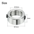 thumbnail image 2 of Uxcell 10 Pack Set Screw Collars 10mm Bore Stainless Steel Shaft Collar 15mm OD 6mm Width, 2 of 5