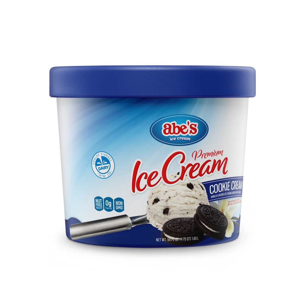 Abe's D Ice Cream Cookie Cream 1.65L, D Ice Cream Cookie Cream