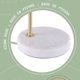 thumbnail image 3 of Acento Lámpara de Mesa Decorativa Arqueada Base Moderna de Metal y Piedra de 19" con Pantalla Cónica Blanquecina, 3 of 6