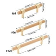 thumbnail image 4 of MOMOJIA 1pair Simple Drawer Pulls Wooden Handles Home Furniture Hardware Accessories, 4 of 7