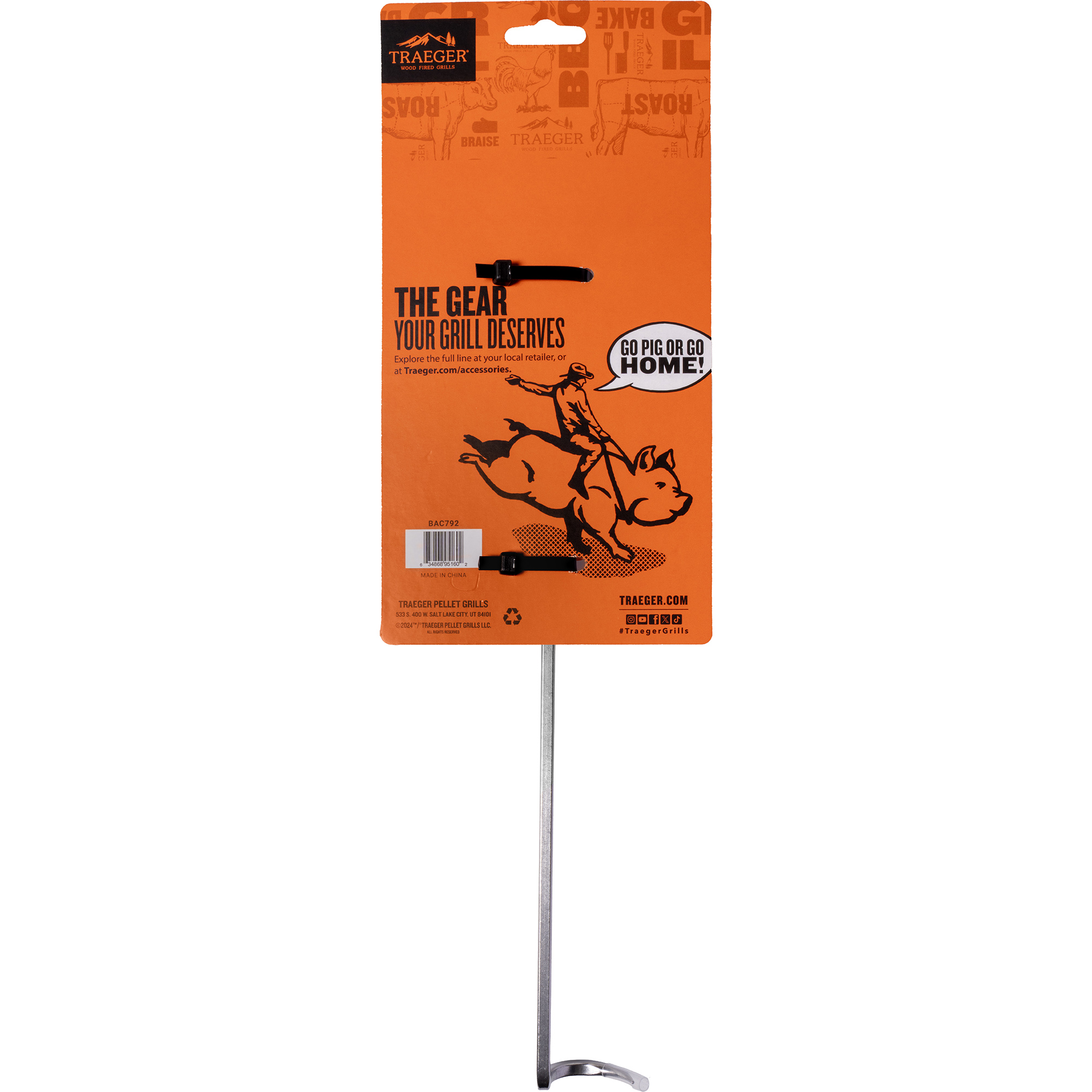 Traeger Grills BBQ Pigtail Meat Hook Grill Accessory