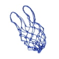 thumbnail image 2 of KAKOWELY Basketball Bag Heavy Duty Basketball Bag Drawstring Ball Mesh Net Nylon Soccer Carrier Mesh Net Bag Drawstring Storage Bag for Basketball Pocket(Blue), 2 of 4