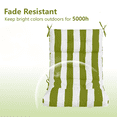 thumbnail image 3 of High Back Chair Cushions Set of 2, Adirondack Chair Cushion with Waterproof, Rocking Chair Cushion for Outdoor Patio, Garden Porch 45”x 22”x 4(grass white）, 3 of 7