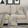 thumbnail image 3 of Blue Yellow Pillow Covers 16x16 Set of 2 Boho Design Gray Polka Dot Throw Pillows Modern Art Trendy Print Decorative Outdoor Pillowcase Square Cushion Cover Linen Pillow Case for Home Sofa Couch Bed, 3 of 6