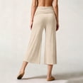 thumbnail image 5 of Delayuji Womens Capri Pants Casual Yoga Pant High Waisted Elastic Yoga Short Flared Pants Summer Sport Wear, 5 of 7