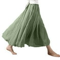 thumbnail image 1 of CNKOO Robe Longue Maxi en Coton et Lin Style Bohème pour Femmes avec Ceinture Élastique, 1 of 6