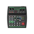 thumbnail image 1 of Yamnweo mw-4 black 4Channel Audio Mixer with 99 Sound Effects for PC,Portable Sound Mixing Console with BT USB Recording Input fo, 1 of 9