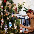 thumbnail image 2 of Cascanueces de Navidad, soldado, colgante de madera, adornos colgantes para árbol de Navidad, decoración navideña 2024 para el hogar, regalos de Año Nuevo 2025, 2 of 6