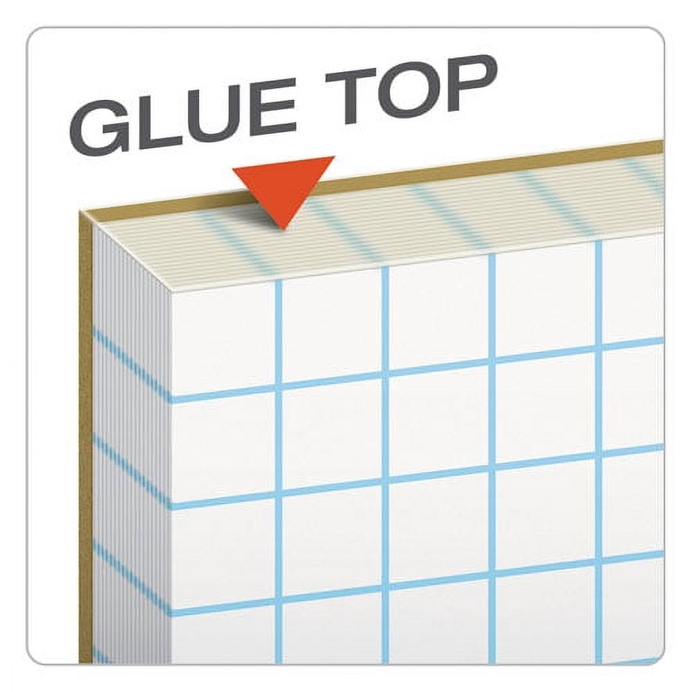 "Cross Section Pads, Cross-Section Quadrille Rule (10 Sq/in, 1 Sq/in), 50 White 8.5 X 11 Sheets | Bundle of 2 Pads"