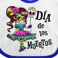 thumbnail image 4 of Inktastic Día De Los Muertos Girl Boys or Girls Baby Bib, 4 of 4