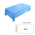 thumbnail image 3 of Disposable Solid Color Tablecloth 107.87x53.93 inch Rectangle Plastic Table Cover for Hotel Restaurant Home Birthday Party Dessert Table, 3 of 6