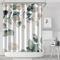 thumbnail image 2 of Waterproof Watercolor Plant Shower Curtain 72x84 Inch Leaves with Floral Polyester Unique Shower Curtain for Bathroom Hotel Home Decor with 12 Plastic Hooks, 2 of 5