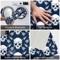 thumbnail image 3 of Pofeuu white arrow Skull Print Flannel Doormats Rug16"x24"Rug Washable Doormats Indoor Outdoor Rugs for Layered Front Door Mats, Porch, Kitchen, Entryway, 3 of 7
