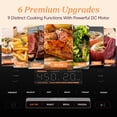 thumbnail image 5 of COSORI Air Fryer 9-in-1, Compact & Large 6-Qt, Fast Turbo Modes, 90-450°F Evenly Results with Precise Temperature Control, 95% Less Oil, Roast, Bake, Dry, Reheat, Frozen, Broil, Proof, Grey, 5 of 5