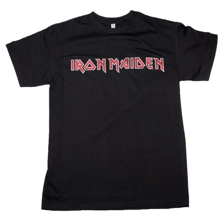 Iron Maiden Distressed Logo T-Shirt (Iron Maiden Best Of)