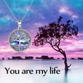 thumbnail image 6 of Tree of Life Necklace Silver Abalone Shell Pendant Family Jewelry Gifts Women, 6 of 6