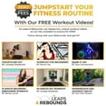 thumbnail image 6 of LEAPS & REBOUNDS 48" Mini Fitness Trampoline & Rebounder for Adults, Green, 6 of 7