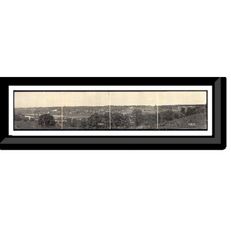 Historic Framed Print, IA A Ft. Dodge 1907 PHOTO, 36-3/8" x 8-3/8"