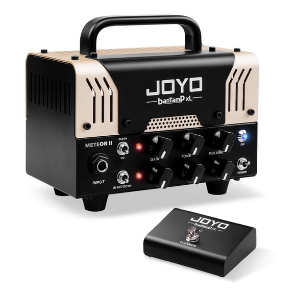 JOYO 20W Hybrid Tube Guitar Amp Head, 2-Channel with Bluetooth Meteor II BanTamp XL