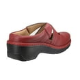 thumbnail image 4 of Women's Mary Jane Clogs and Mules Leather Shoes With Arch Support Burgundy Floral Size 9 M US, 4 of 9