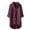 A-Wine558, variant on XIAONU Mens Pocketed Textured Oversized Shirt 3/4 Sleeves Collared Button Down Top Airy Minimalist Daily Shirts