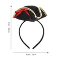 thumbnail image 3 of Diadema con sombrero de pirata para Halloween, aro para el pelo, diadema para fiesta de Halloween, accesorio para el cabello, 3 of 4