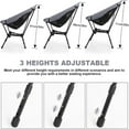 thumbnail image 4 of Eurhowing Folding Camping Chair for Adults, Ultra-Light Portable Outdoor Chair with Carry Bag for Beach, Fishing, Lawn, Backpacking, Patio, Gray, 4 of 7