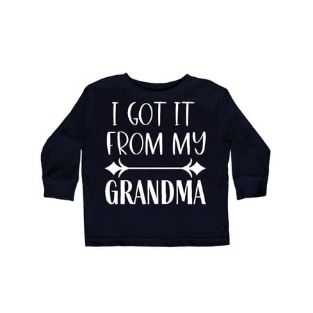 

Inktastic I Got It From My Grandma Gift Toddler Boy or Toddler Girl Long Sleeve T-Shirt