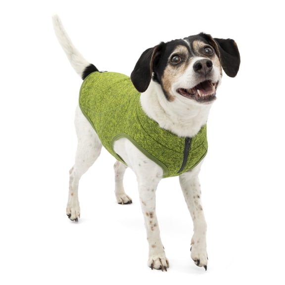 Kurgo Core Dog Sweater, Knit Dog Sweater With Fleece Lining, Green, X-Small