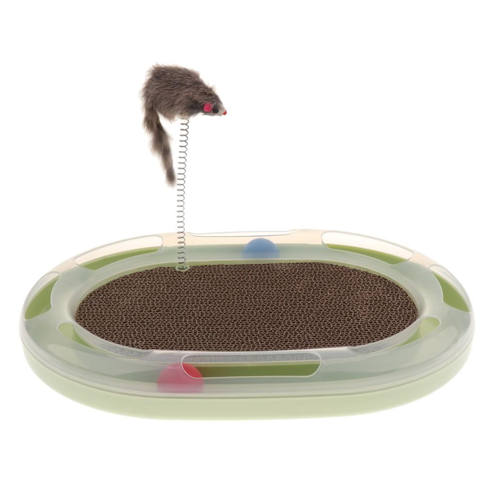 Dualoai Cat Interactive Play Intelligence Toy Cat Amusement Toy with Ball & Mouse for