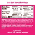 thumbnail image 3 of (Pack Of 24) Munk Pack Chocolate Dark Nutritional Bar Sea Salt 1.23 Oz - 2 Boxes of 12 each, 3 of 7