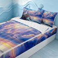 thumbnail image 2 of Erosebridal Sea Lighthouse Zipper Twin Comforter Sets with Fitted Sheet and 2 Pillowcases, Coastal Zipper Bedding Set, Reversible, 2 of 7