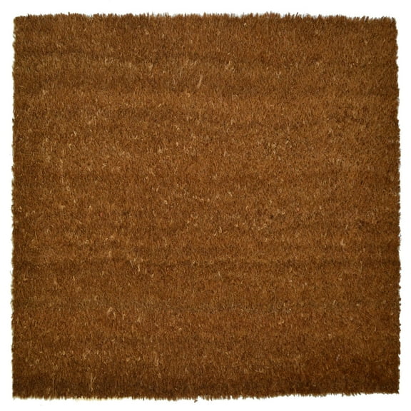 Imports Decor Inc 30" Cinnamon Brown 17-MM Plain PVC back Coir Mat