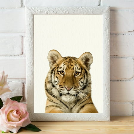 Baby Zoo Tiger Nursery Wall Decor Farm Baby Animal Art Print