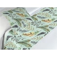 thumbnail image 3 of Forest Bed Runner Set, Romantic Autumn Vibes Watercolor Leaves Sketch Pattern Botanical, Decorative Bedding Scarf & a Pillow Sham for Hotels Homes, Twin, Pastel Green Blue and Peach, by Ambesonne, 3 of 3