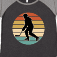 thumbnail image 4 of Inktastic Hockey Player Retro Sunset Women's Plus Size T-Shirt, 4 of 5
